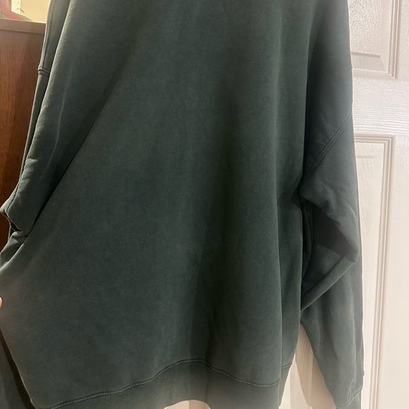 Anine Bing “Miles” Green Crewneck oversized distressed - Picture 7 of 15